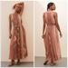 Anthropologie Dresses | Anthropologie Nikita Mhaisalkar Mixed Print Halter Maxi | Color: Pink/Tan | Size: M