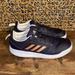 Adidas Shoes | Adidas Girls, Size 4 Youth Shoes Athletic Sneakers Three Stripes Good Condition | Color: Black/Gold | Size: 4g