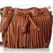 Rebecca Minkoff Bags | New! Rebecca Minkoff Fringed Leather Mini Cross Body Bucket Bag | Color: Tan | Size: Os