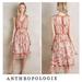 Anthropologie Dresses | Anthropologie Alicante Embroidered Beaded Tulle A-Line Silhouette Dress Sz 14 | Color: Red/White | Size: 14