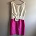 Kate Spade Dresses | Kate Spade Silk Pink/White Color Block Dress | Color: Pink/White | Size: 8