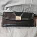 Nine West Bags | Black Leather Nine West Wallet | Color: Black/Silver | Size: Os