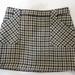 J. Crew Skirts | J. Crew Size 8 Houndstooth Wool Mini Skirt With Pockets Gray Black Prep | Color: Black/Gray | Size: 8