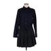 Scotch & Soda Casual Dress - Shirtdress Collared 3/4 sleeves: Black Print Dresses - New - Women's Size Medium