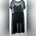 Disney Dresses | Disney Villains Collection Sheer Mesh Studded Dress | Color: Black | Size: Xl