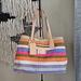 Coach Bags | Coach Hamptons 10th Annv Archive Stripe Bag Euc | Color: Orange/Pink | Size: Os