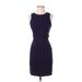 Cynthia Steffe Casual Dress - Sheath Crew Neck Sleeveless: Purple Solid Dresses - Women's Size 0