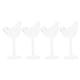 Yardwe Bird Design Cocktail Glass Creative Champagne Flutes Glasses Long Stem Wine Cups Crystal Drinking Goblet Decorative Dinnerware For Night Bar Home Party Wedding 4pcs