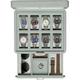 ROTHWELL 8 Slot Leather Watch Box with Drawer - Luxury Watch Case Display Jewelry Organizer, Locking Watch Display Case Holder with Real Glass Top - Watch Box Organizer for Men & Women (Seafoam)