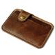 VIPAVA Men's Wallets Retro Leather Credit Business Mini Card Wallet Convenient Man Women Smart Wallet Business Card Holder Cash Wallet Card Case (Color : Brown)