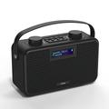 ibox Airtime Tragbares UKW + DAB Radio DAB Plus Radio mit Bluetooth, Akku und Wecker, Tragbar/Portable, Netzbetrieb Oder Batteriebetrieben/Akkubetrieb, Stereo, USB-Betrieben Inklusive Kabel