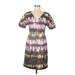 Lela Rose Casual Dress: Purple Tie-dye Dresses - Women's Size 8