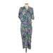 E.D. Michaels Casual Dress: Purple Paisley Dresses - New - Women's Size 9