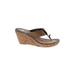 Burberry Wedges: Brown Solid Shoes - Women's Size 40 - Open Toe