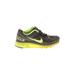 Nike Sneakers: Athletic Platform Casual Green Color Block Shoes - Women's Size 7 - Round Toe