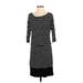 White House Black Market Casual Dress: Black Stripes Dresses - Women's Size X-Small