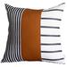 Union Rustic Bencomo Decorative Geometric Square Pillow Cover Faux Leather in White | 22 H x 22 W x 0.3 D in | Wayfair