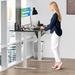 Latitude Run® Juliet Height Adjustable Solid Wood Standing Desk Wood/Metal in White/Black | 51.6" H x 60" W x 30" D | Wayfair