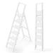 WFX Utility™ 6 - Step Aluminum Folding Step Ladder Aluminum in White | 18.7 W x 45.9 D in | Wayfair D42F92B18BAE49338EEFE5A3EB06123B