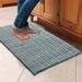 Green 30 x 18 x 1 in Kitchen Mat - Hokku Designs Preetam Anti-Fatigue Non-Skid Kitchen Mat, Cotton | 30 H x 18 W x 1 D in | Wayfair