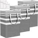 Breakwater Bay Cotton Box in Gray/White/Black | 23.58 H x 12.6 W x 21.61 D in | Wayfair B44804346E1841A4A9E167D77833B708