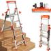 WFX Utility™ 5 - Step Aluminum Folding Step Ladder Aluminum in Gray | 21 W x 35.8 D in | Wayfair 7E8416A2F2DE49D0B7D1B793D9D48E56