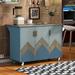 Red Barrel Studio® Monahon Kitchen Island Wood in Blue | 37 H x 52 W x 26 D in | Wayfair AA04C1E345FE4BDEBC5052C77F530F4B