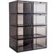 Rebrilliant 8 Pair Stackable Shoe Storage Box in Black | Wayfair 0154F7E8D3B442BA8314393657A6D1FF
