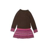 Gap Kids Dress - Sweater Dress: Brown Chevron/Herringbone Skirts & Dresses - Size 8