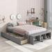 Full Size Stylish Design Bed with Storage Case,Bed-end Storage Case