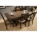 Rustic Look 1pc Dining Table with Butterfly Extension Leaf