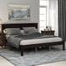 Queen Size Optimum Support For The Modern Design Platform Bed Frame with Headboard , Wood Slat Support , No Box Spring Needed