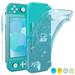 HEYSTOP Case Compatible with Nintendo Switch Lite with Tempered Glass Screen Protector and 4 Thumb Grip TPU Protective Cover for Switch Lite with Anti-Scratch/Anti-Dust (Turquoise)