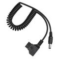 Shinysix Photography Accessory Coiled D-Tap 2Pin Battery DSLR Power Power Cable 1M D-Tap 2Pin Male Adapter Cable V-Mount Adapter Cable 2.5mm Adapter Cable * 2.5mm Adapter 5.5 * 2.5mm DSLR Power Cable