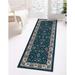 Rugs.com Medina Collection Rug â€“ 6 Ft Runner Egyptian Blue Medium Rug Perfect For Hallways Entryways