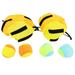 2PCS Indoor Outdoor Hats with 4PCS Sticky Target Balls Funny Sticky Ball Hats Toy Cartoon Tossing Ball Hat Toy Educational Throw