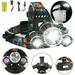 100000LM Super Bright LED Headlamp Rechargeable Head Light Flashlight Torch Lamp