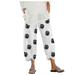 Women Fashion Solid Color Cotton Flax Elastic Long Pants Beach Leisure Trousers plus Size Harem Pants for Women Soccer Mom Leggings 3x Big Workout Pants plus Size Women plus Size Dress Pants Dress