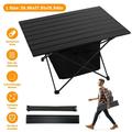 iMounTEK Portable Camping Table Ultralight Aluminum Camp Table with Storage Bag Folding Beach Table for Camping Hiking BBQ Picnic Fishing