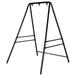 Outdoor Hammock Chair Stand Heavy Duty A-Frame Metal Swing Stand with Powder-Coated Finish and 3 Hanging Holes for Yard Porch Paito Inside Room(Black)