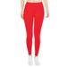 Prolriy Workout Leggings for Women Low Waisted Opaque Soft Yoga Waisted Slim Pants Solid Length Pants Gym Leggings for Women Tummy Control Compression Yoga Pants Women Red S