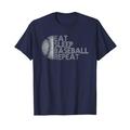 Eat Sleep Baseball Repeat Baseball Player Funny Baseball T-Shirt Funny Cute