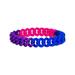 Bisexual Flag Chain Link Silicone Bracelet Wristbands