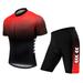 Men s Summer Short Suits Cycling Set Cycling Jersey with 5D Padded Riding Shorts Quick Dry Breathable Cycling Jersey Set for Sport Cycling Biking