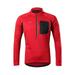 PhoneSoap Pullover Cycling Jerseys Mens Long Sleeves Mountain Bike Shirt Biking Clothing 4 Pockets