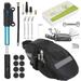 Bicycle Tyre Repair Kit Bag Bike Tire Repair Tool Kit with 16 in 1 Tool Tire Pump Tire Patches Tyre Levers Air Nozzles