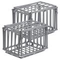2 Pcs Grid Basket Model Tool Chest DIY Toy Cage Model Bed Room Decor Miniatures Craft Mini Cage