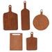 5pcs Miniature Cutting Boards Doll House Cutting Board Model Chopping Board Decor