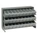 Quantum Storage Systems B382100 QPRHA-501 Bench Rack with 27 Gray Euro Drawers - 12 x 36 x 21 in.