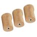 1 Set 3 Pcs Home Wooden Coat Hooks Wall Mounted Single Organizer Hangers